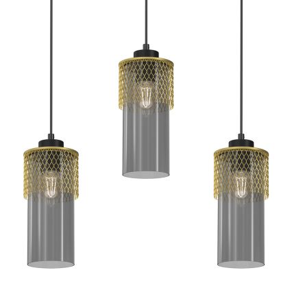 Kattokruunu johdossa GLAM 3xE27/60W/230V