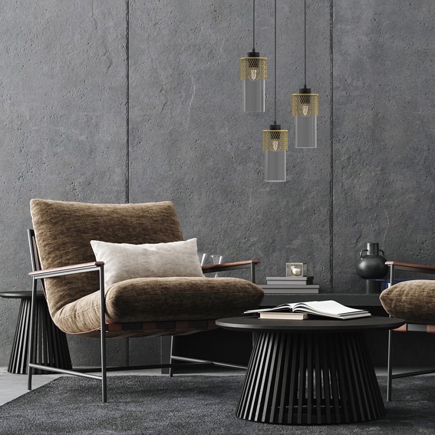 Kattokruunu johdossa GLAM 3xE27/60W/230V