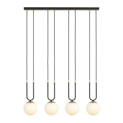 Kattokruunu johdossa GLAM 4xE14/10W/230V musta