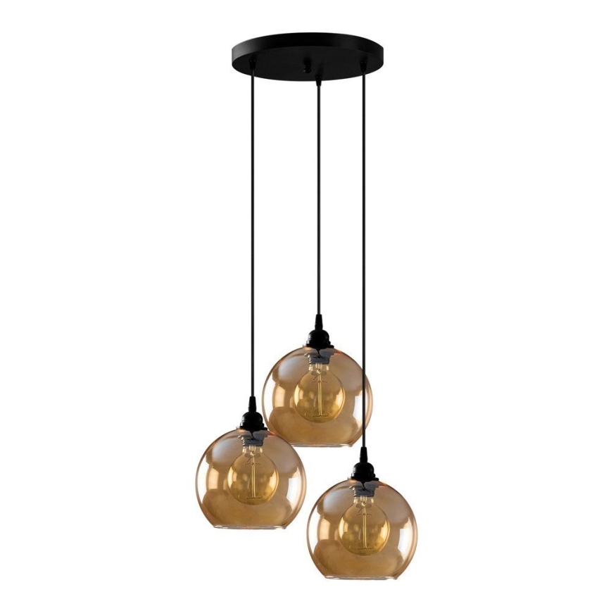 Kattokruunu johdossa GOLD 3xE27/40W/230V