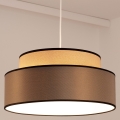 Kattokruunu johdossa GRACE 1xE27/60W/230V halkaisija 40 cm beige/ruskea