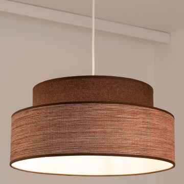 Kattokruunu johdossa GRACE 1xE27/60W/230V halkaisija 40 cm ruskea/beige