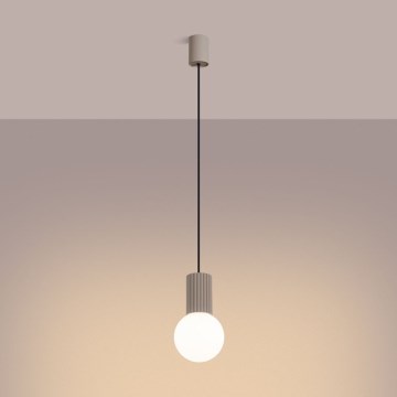Kattokruunu johdossa HALO 1xG9/8W/230V halkaisija 12 cm beige