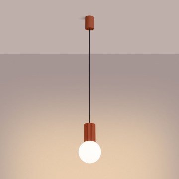 Kattokruunu johdossa HALO 1xG9/8W/230V halkaisija 12 cm oranssi