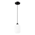 Kattokruunu johdossa HARMA 1xE27/15W/230V halkaisija 14 cm valkoinen/musta