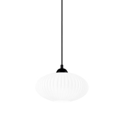 Kattokruunu johdossa HARMA 1xE27/15W/230V halkaisija 25 cm valkoinen/musta