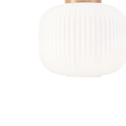 Kattokruunu johdossa HARMONY 1xE27/15W/230V halkaisija 20 cm valkoinen/tammi