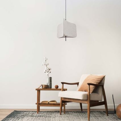 Kattokruunu johdossa HAVANA 1xE27/20W/230V halkaisija 50 cm beige