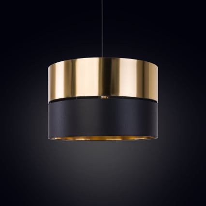 Kattokruunu johdossa HILTON 1xE27/25W/230V messinki/musta