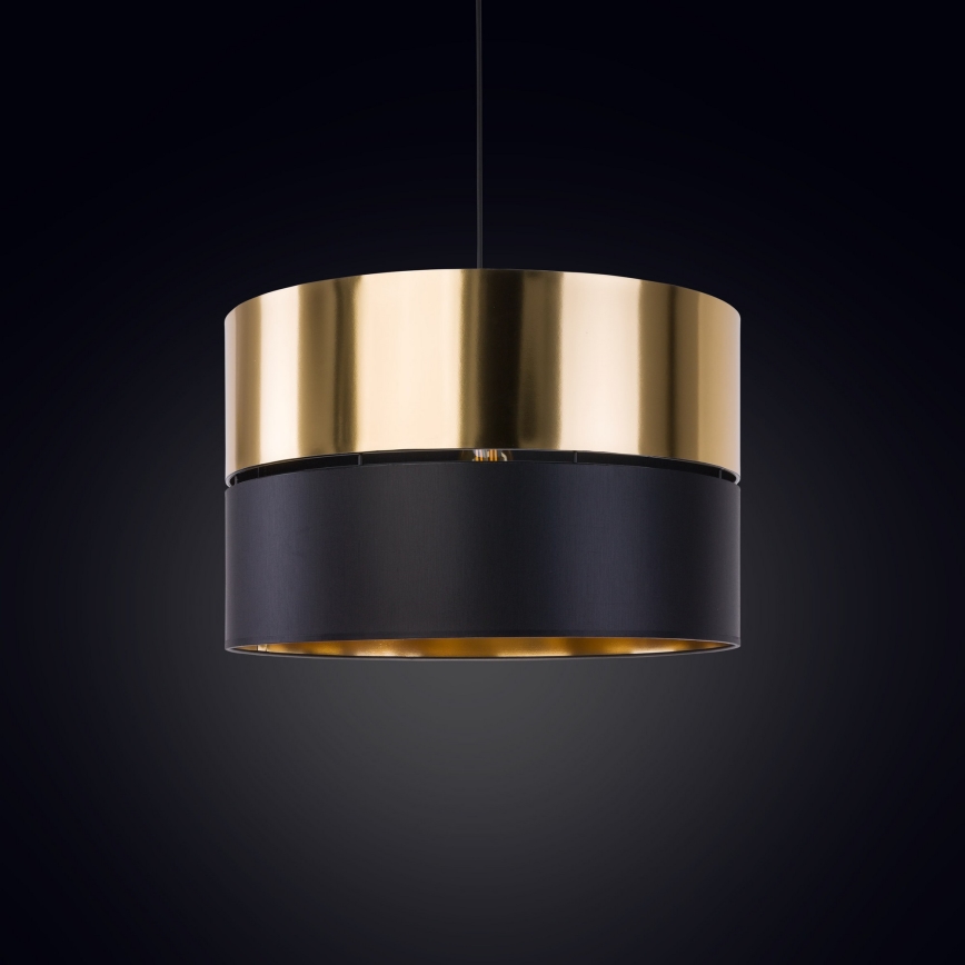 Kattokruunu johdossa HILTON 1xE27/25W/230V messinki/musta