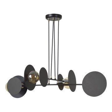 Kattokruunu johdossa IDEA 4xE27/15W/230V musta