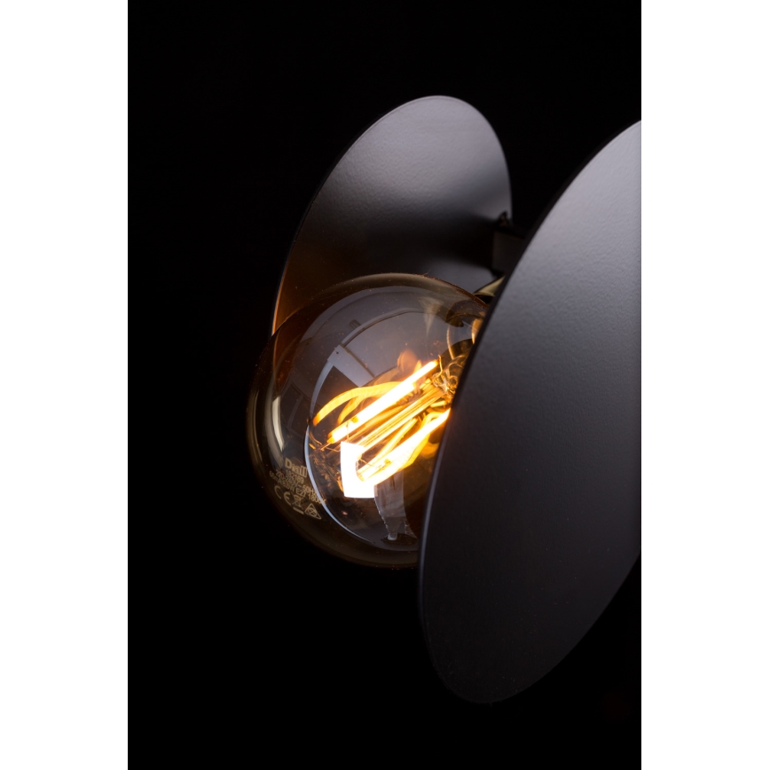 Kattokruunu johdossa IDEA 4xE27/15W/230V musta