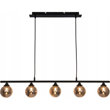 Kattokruunu johdossa IMAGINE 5xG9/40W/230V musta/savuinen