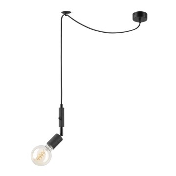 Kattokruunu johdossa INA 1xE27/42W/230V musta