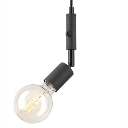 Kattokruunu johdossa INA 1xE27/42W/230V musta