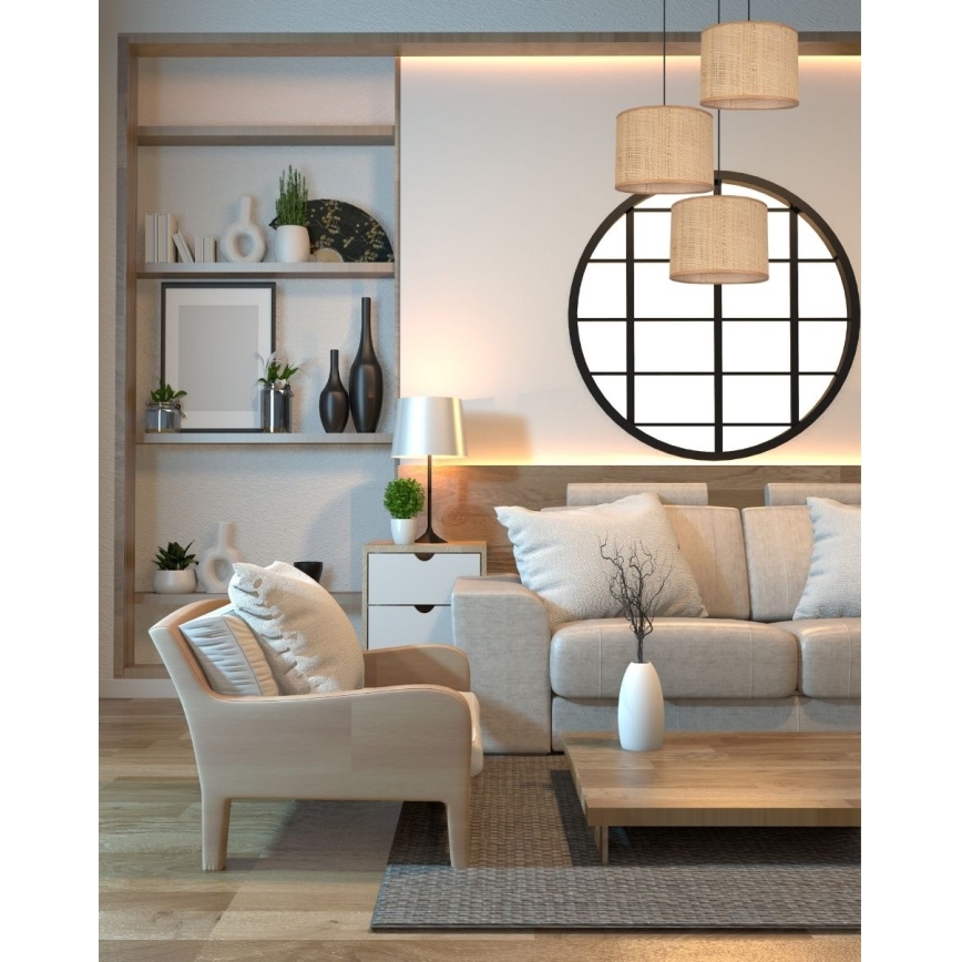 Kattokruunu johdossa IRMA 3xE27/60W/230V halkaisija 45 cm