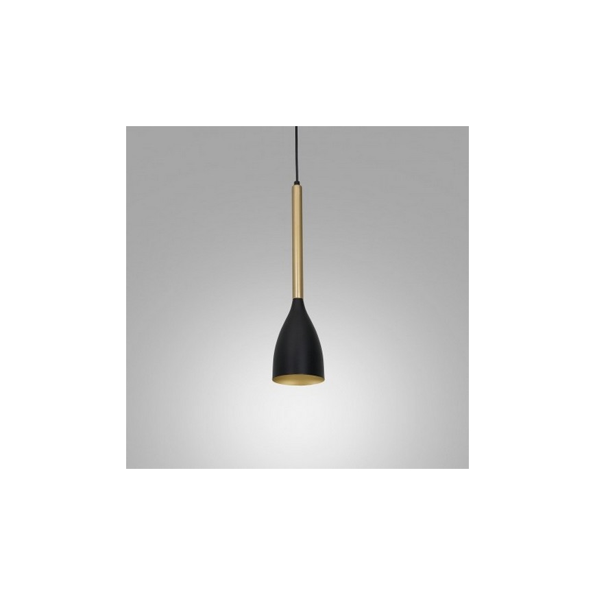 Kattokruunu johdossa ISTAPPAR 1xE27/60W/230V musta/kultainen