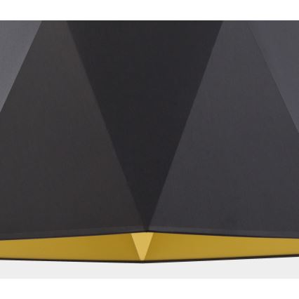 Kattokruunu johdossa IVO 1xE27/25W/230V musta/kultainen