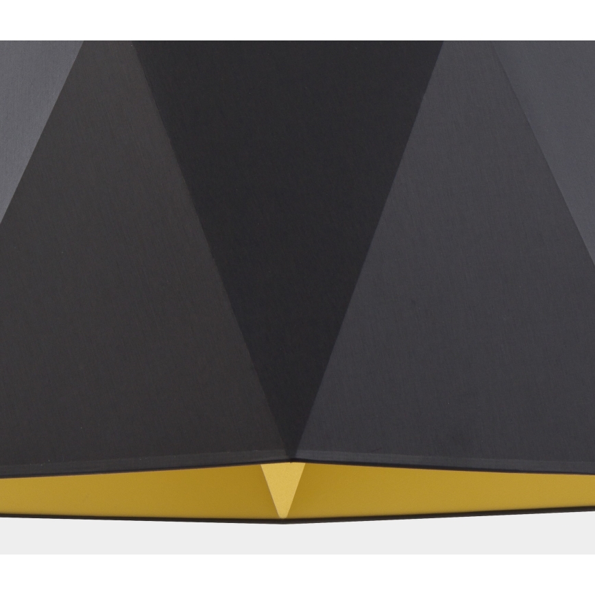 Kattokruunu johdossa IVO 1xE27/25W/230V musta/kultainen