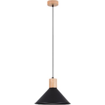 Kattokruunu johdossa JAGA 1xE27/15W/230V halkaisija 30 cm musta