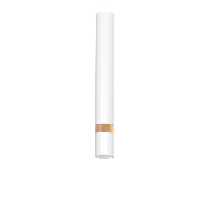 Kattokruunu johdossa JOKER WHITE WOOD 1xGU10/8W/230V
