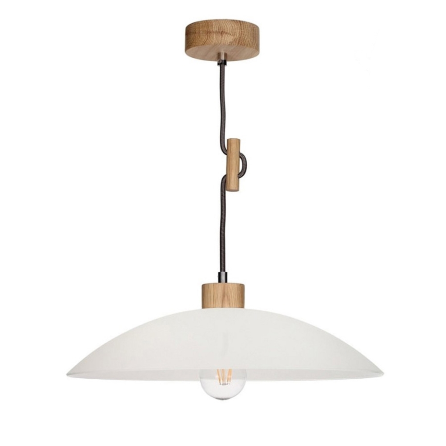 Kattokruunu johdossa JONA 1xE27/60W/230V tammi