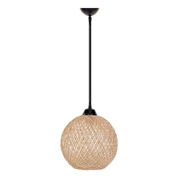 Kattokruunu johdossa JUTE 1xE27/60W/230V beige