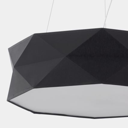 Kattokruunu johdossa KANTOOR 1xE27/15W/230V musta