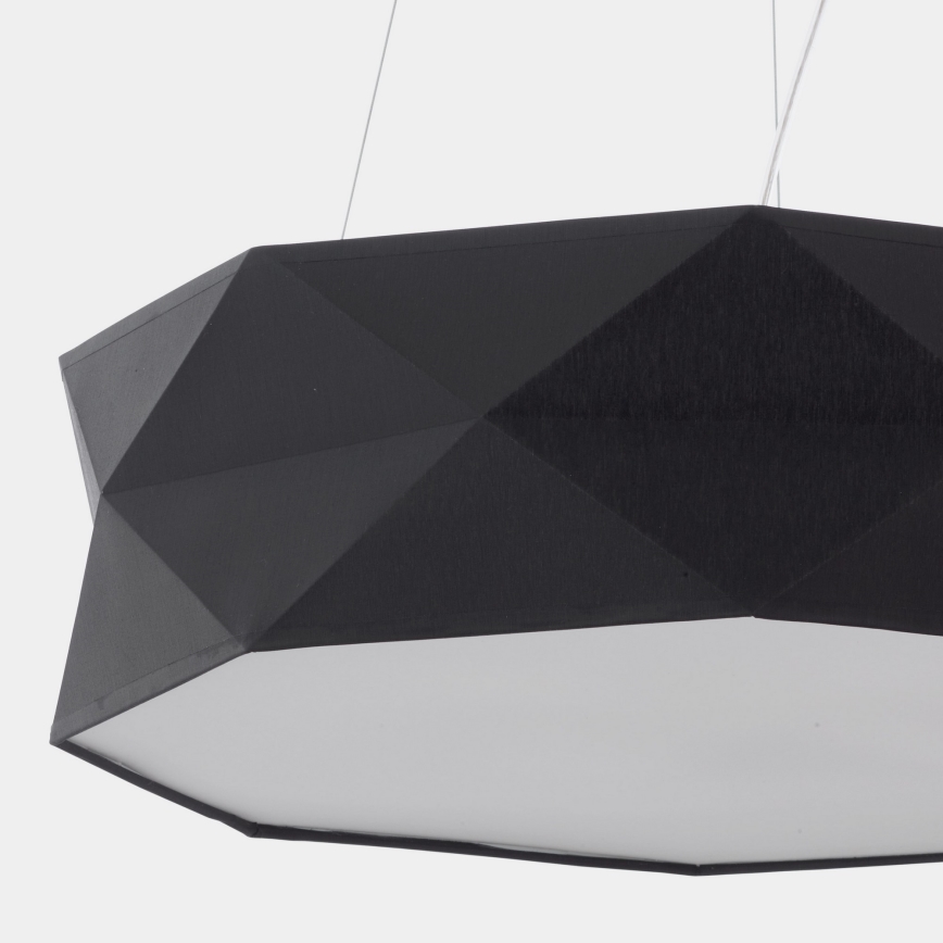 Kattokruunu johdossa KANTOOR 1xE27/15W/230V musta