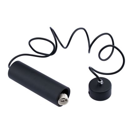 Kattokruunu johdossa KARADON 1xGU10/30W/230V 17 cm musta