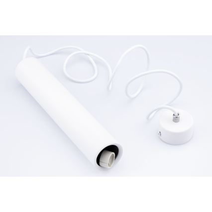 Kattokruunu johdossa KARADON 1xGU10/30W/230V 17 cm valkoinen