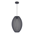Kattokruunu johdossa KAREI 1xE27/20W/230V halkaisija 30 cm musta