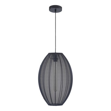 Kattokruunu johdossa KAREI 1xE27/20W/230V halkaisija 30 cm musta