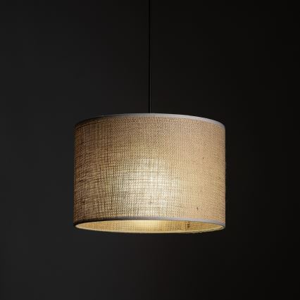 Kattokruunu johdossa 1-vaiheiselle kiskojärjestelmälle TRACER 1xE27/15W/230V halkaisija 30 cm musta/ruskea