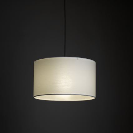 Kattokruunu johdossa 1-vaiheiselle kiskojärjestelmälle TRACER 1xE27/15W/230V halkaisija 38 cm musta/valkoinen