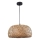 Kattokruunu johdossa KORFU 1xE27/20W/230V halkaisija 38 cm bambu