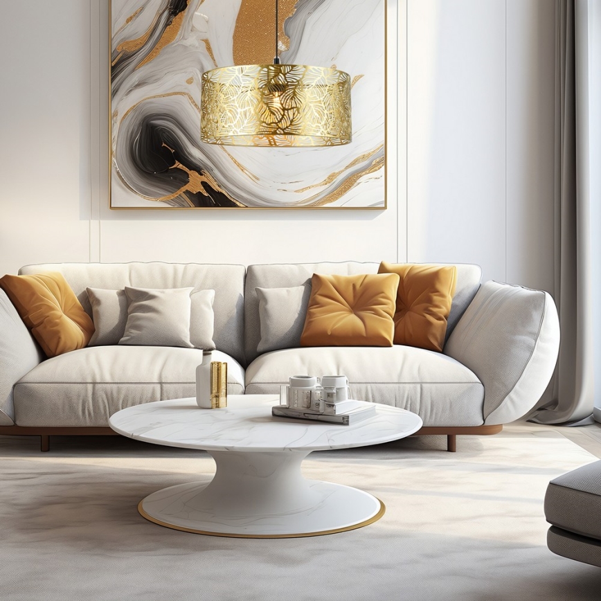 Kattokruunu johdossa KUKAT 1xE27/15W/230V kulta