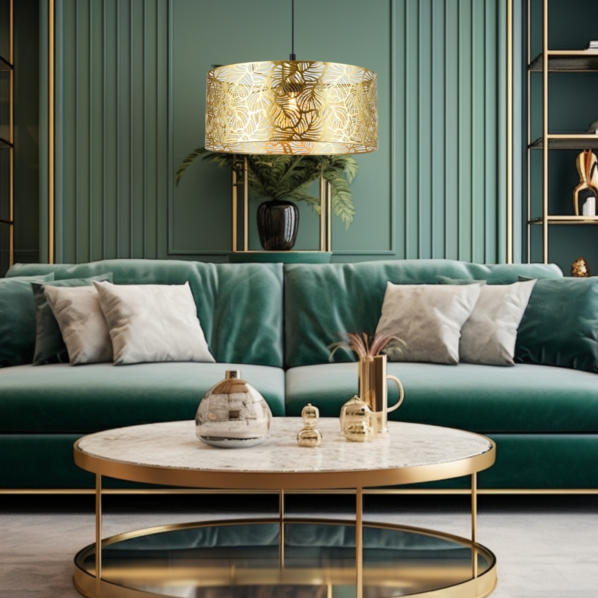 Kattokruunu johdossa KUKAT 1xE27/15W/230V kulta