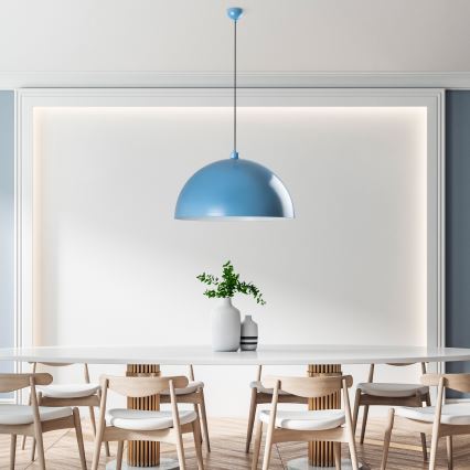 Kattokruunu johdossa KURE 1xE27/40W/230V sininen