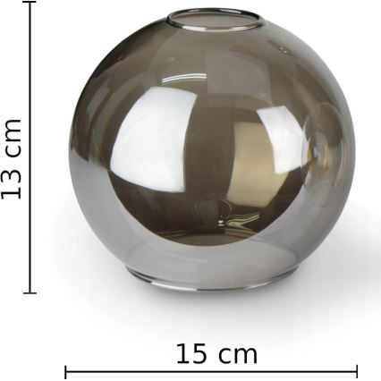 Kattokruunu johdossa LACRIMA SMOKY 1xE27/60W/230V