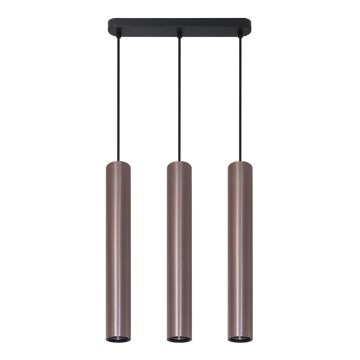 Kattokruunu johdossa LUNGOMARE 3xGU10/10W/230V mattakromi