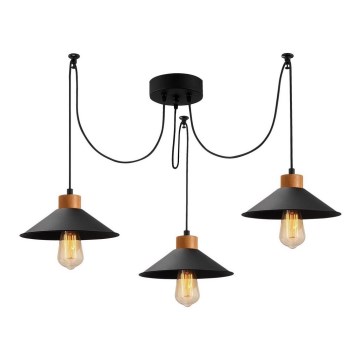 Kattokruunu johdossa MANAVGAT 3xE27/40W/230V hämähäkki