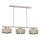 Kattokruunu johdossa MARTI 3xE27/15W/230V beige/kulta