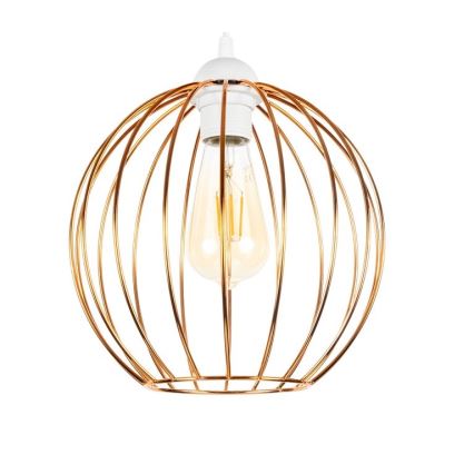 Kattokruunu johdossa MATT 2xE27/60W/230V hämähäkki valkoinen/kupari