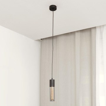 Kattokruunu johdossa MELODY 1xE27/15W/230V musta