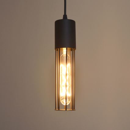 Kattokruunu johdossa MELODY 1xE27/15W/230V musta