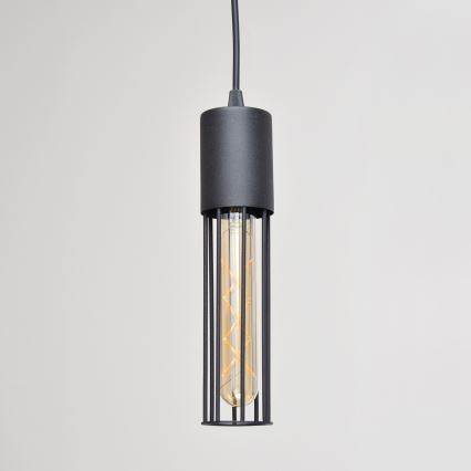 Kattokruunu johdossa MELODY 1xE27/15W/230V musta