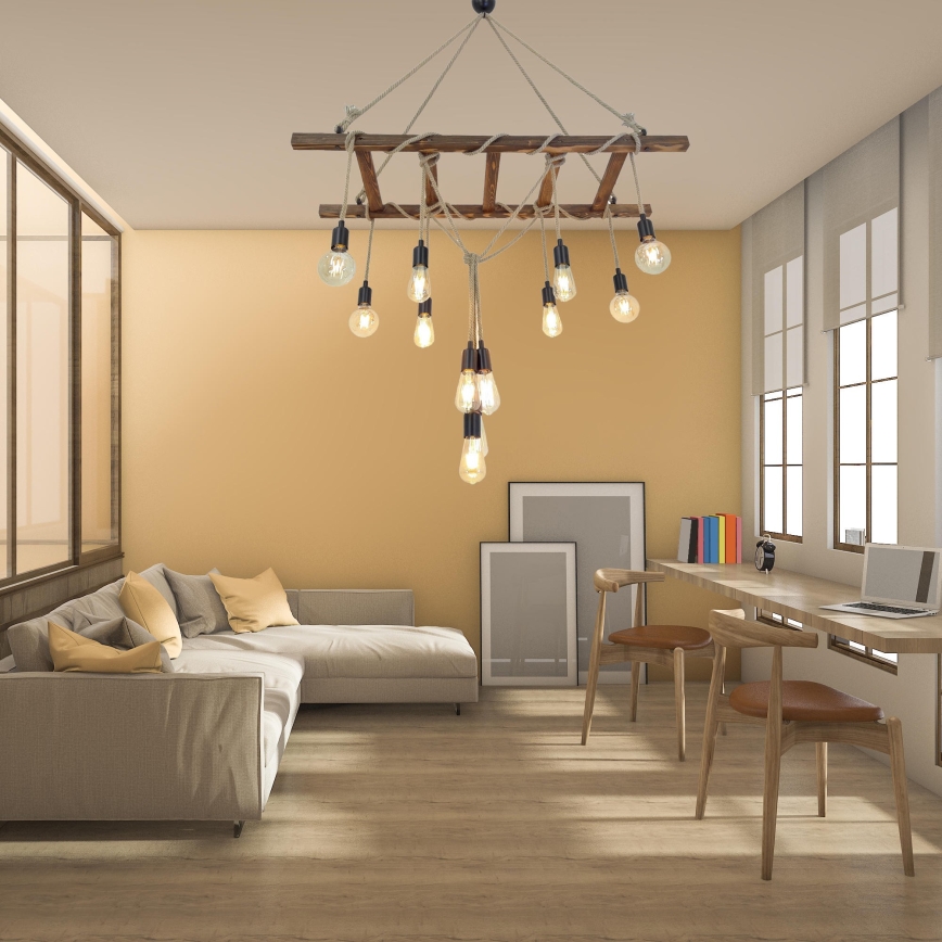 Kattokruunu johdossa MERDIVEN 12xE27/40W/230V