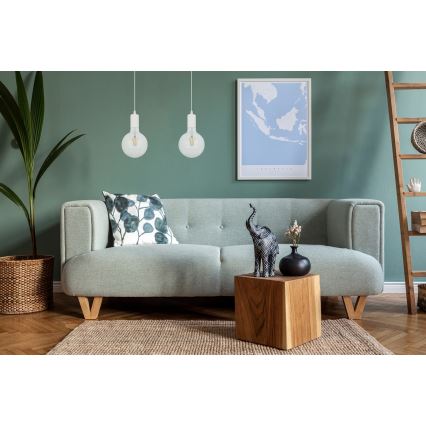 Kattokruunu johdossa MIROS 2xE27/60W/230V valkoinen