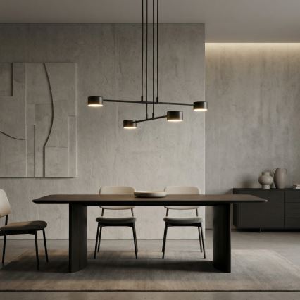 Kattokruunu johdossa MODUS 4xGX53/12W/230V musta